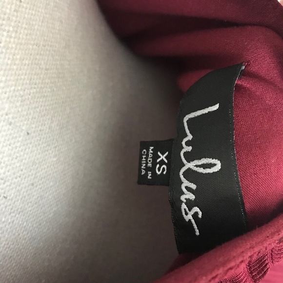 Lulu's Net-Worth It Burgundy Sleeveless Mesh Midi Dress XS - Picture 9 of 9